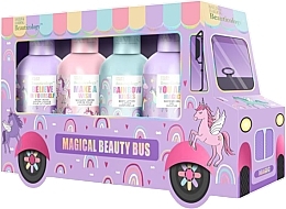 Set - Baylis & Harding Beauticology Beauty Bus Gift Set (b/wash/100ml+ sh/cr/100ml+ sh/gel/100ml + b/lot/100ml) — photo N2