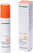 Fragrances, Perfumes, Cosmetics Cream-Fluid for All Skin Types - Bioearth Vitaminica Vit C + Amla Fluid Face Cream