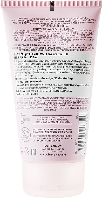 Cleansing Moisturizing Cream for Dry Skin - Lumene Comfort — photo N53