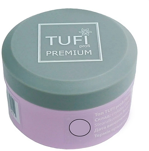 No Wipe Self-Leveling Top Coat, 30 ml - Tufi Profi Premium Easy Top — photo N1