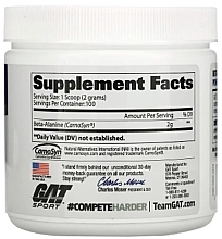 Dietary Supplement Beta Alanine - GAT Sport Beta Alanine — photo N4