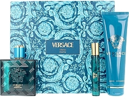 Fragrances, Perfumes, Cosmetics Versace Eros Parfum  - Set (parfum/100ml+parfum/mini/10ml+sh/gel/150ml)