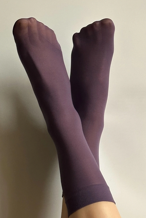 Knee Socks 'Katrin', 40 Den, lavanda - Veneziana — photo N1