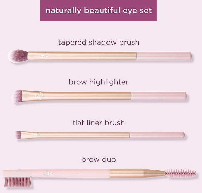 Eye Makeup Brush Set - Real Techniques Naturally Beautiful Eye Makeup Brush Kit — photo N3