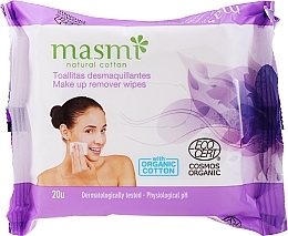 Fragrances, Perfumes, Cosmetics Makeup Remover Wipes - Masmi Natural Cotton