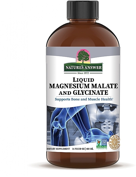 サプリメント - Nature’s Answer Liquid Magnesium Glycinate & Malate — photo N1