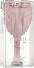 GIFT! Compact Angel Hair Brush, light pink and gray - Tangle Angel Cherub 2.0 Soft Touch Pink — photo N1