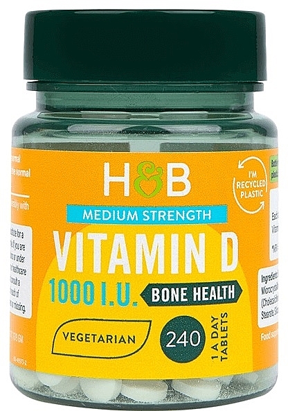 Vitamin D 1000 IU Food Supplement - Holland & Barrett Vitamin D 1000 IU 25 mcg — photo N2