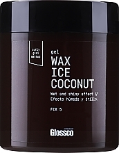 Fragrances, Perfumes, Cosmetics Extra Strong Hold Gel Wax with Coconut Extract - Glossco Gel Wax Ice Coconut