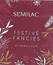 Fragrances, Perfumes, Cosmetics New Year Set - Semilac Festival Fancies Set (nail/oil/7ml + gel/2x7ml)