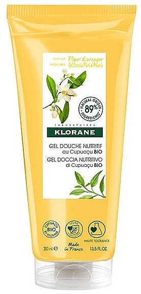 Organic Orange Blossom Shower Gel - Klorane Nutrition Shower Gel With Organic Orange Blossom Cupuacu — photo N2