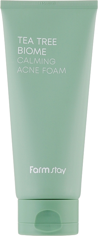 Tea Tree Face Cleansing Foam for Problem Skin - FarmStay Tea Tree Biome Calming Acne Foam — photo N1