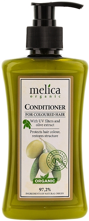 Color-Treated Hair Conditioner - Melica Organic for Coloured Hair Conditioner — photo N1
