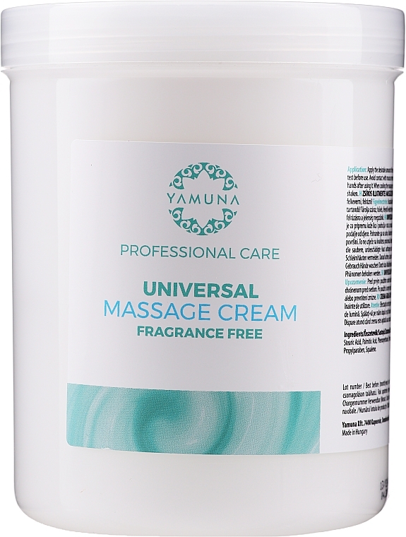 Universal Fragrance-Free Massage Cream - Yamuna Massage Cream — photo N1