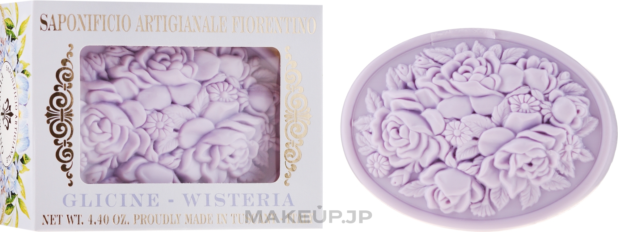 Natural Soap "Wisteria" - Saponificio Artigianale Fiorentino Botticelli Wisteria Soap — photo 125 g