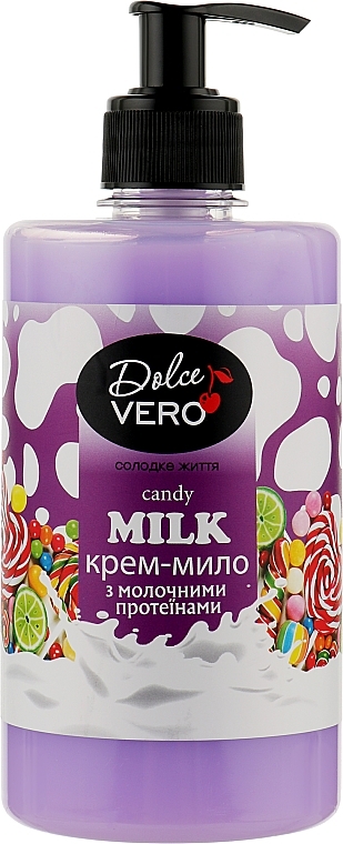 Creamy Liquid Soap with Milk Proteins - Dolce Vero Candy Milk — photo N1