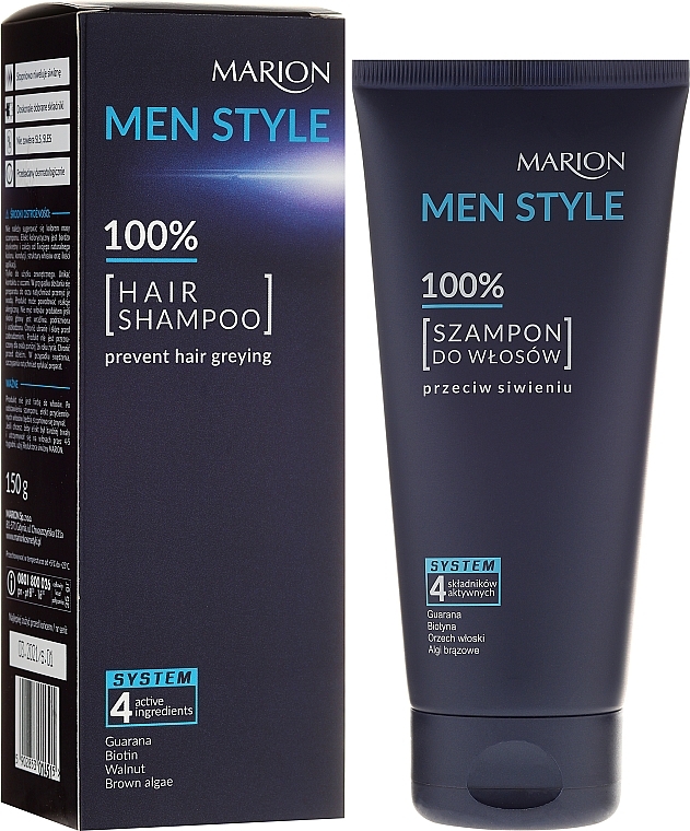 Shampoo for Men - Marion Men Style Shampoo Against Greying — photo N1