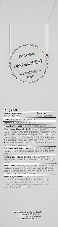 Face Cleansing Milk for Problem Skin - Dermaquest DermaClear BHA Cleanser — photo N3