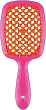 Fragrances, Perfumes, Cosmetics Hairbrush, pink and orange - Janeke Superbrush