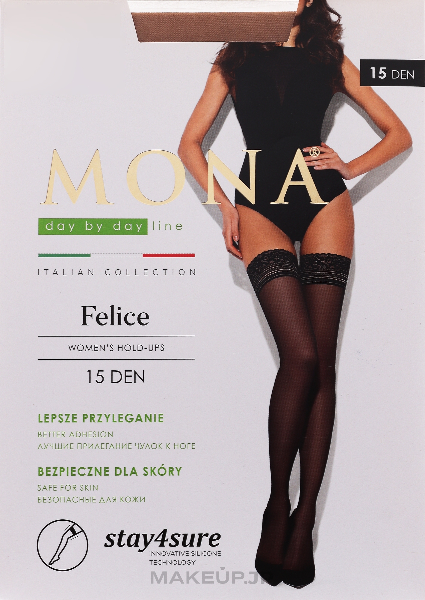 Felice Stockings, 15 Den, visone - MONA — photo 3/4