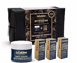 Fragrances, Perfumes, Cosmetics Set - La Cabine Intensive Revive Elixir Set (amp/6x2ml + cr/50ml + pouch)