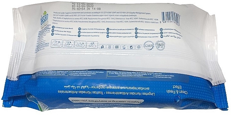 Antibacterial Wet Wipes, 100 pcs - Aksan Deep Fresh Antibacterial Wet Wipes — photo N3