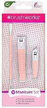 Set - Brushworks HD Manicure Set (pusher/1psc + n/clipper/2psc) — photo N1