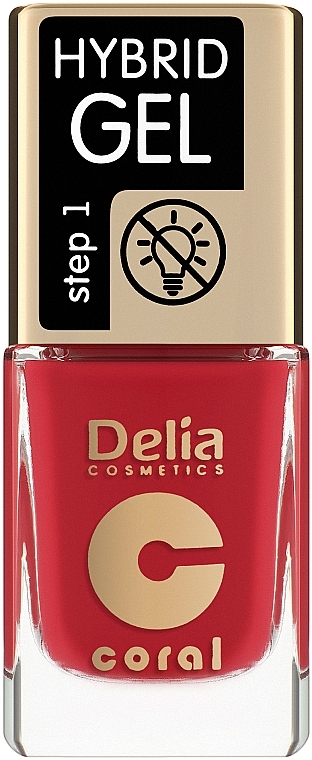 Nail Gel Polish - Delia Cosmetics Coral Nail Hybrid Gel — photo N1