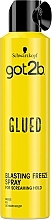 Screaming Hold Hair Spray "Steel Grip" - Schwarzkopf Got2b Glued Blasting Freeze — photo N1