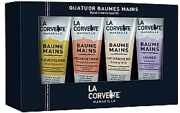 Fragrances, Perfumes, Cosmetics Set - La Corvette Hand Creams Quartet (h/cr/4x30ml)