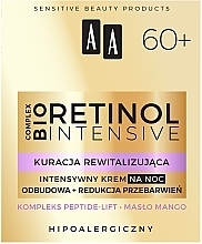Intensive Night Face Cream 60+ - AA Retinol Intensive Night Cream — photo N1