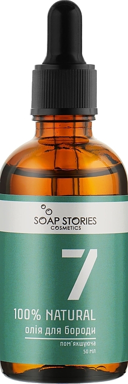 Beard Oil, green - Soap Stories 100% Natural №7 Green — photo N1