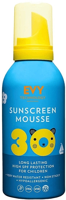 Sunscreen Mousse for Kids - EVY Technology Sunscreen Mousse For Children SPF30 — photo N1