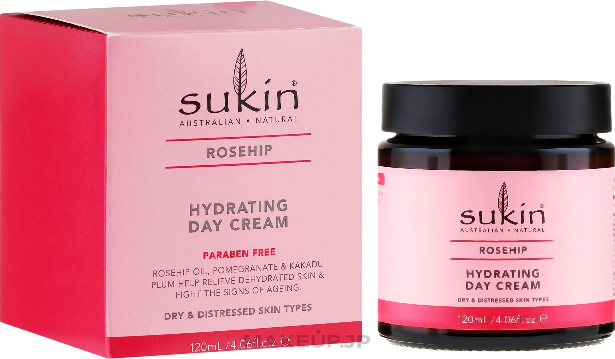 Moisturizing Day Face Cream with Rosehip Oil - Sukin Rose Hip Hydrating Day Cream — photo 120 ml