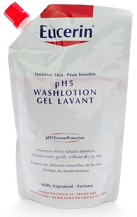 Cleansing Body WashLotion Gel - Eucerin pH5 WashLotion (doypack) — photo N1