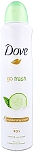 Fragrances, Perfumes, Cosmetics Deodorant "Fresh Touch" - Dove Go Fresh Cucumber & Green Tea Scent Antiperspirant Deodorant
