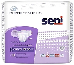 Fragrances, Perfumes, Cosmetics Super Seni Plus Adult Diapers, 130-170 cm - Seni Medium Extra Large 4 Fit & Dry 