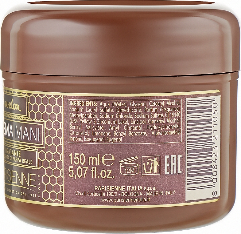 Royal Jelly Hand Cream - Parisienne Italia Cream — photo N2