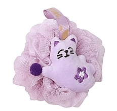 Kitty Shower Sponge, GB15FIO, purple, XL - Ecarla — photo N1