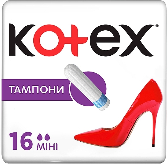 Tampons 'Mini', 16 pcs. - Kotex — photo N1