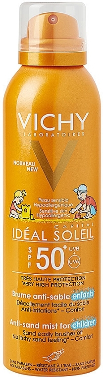 Kids Sunscreen Spray - Vichy Ideal Soleil Anti-Sand Mist Kinder SPF50+ — photo N1