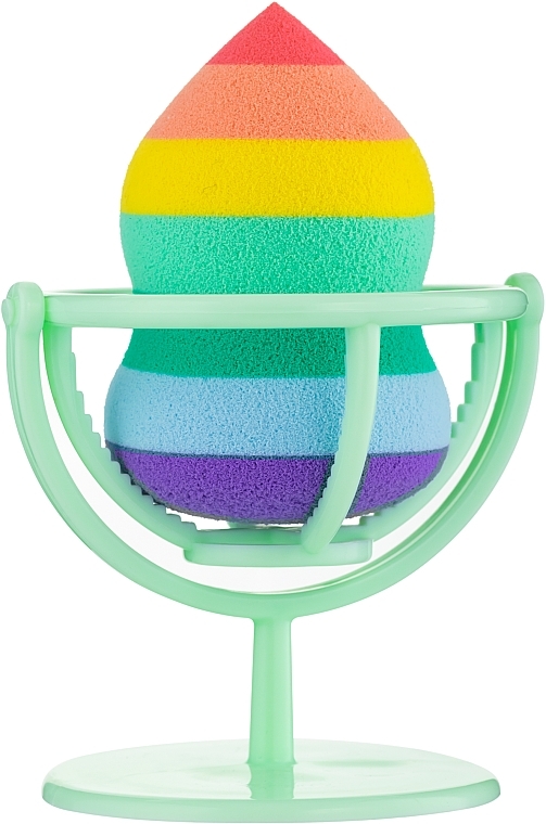 Makeup Sponge on Stand, PF-67, multicolor - Puffic Fashion — photo N1