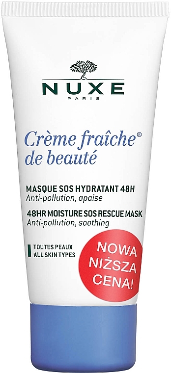 Revitalising Facial Mask - Nuxe Creme Fraiche De Beaute 48HR Moisture SOS Rescue Mask — photo N2