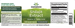 Dietary Supplement 'Shilajit Extract', 400mg - Swanson Shilajit Extract — photo N2