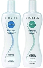 Fragrances, Perfumes, Cosmetics Set - BioSilk Set (sh 350ml + treat 350ml)