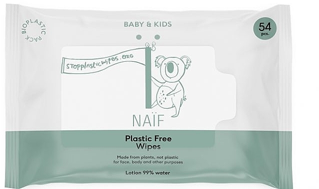 Wet Wipes - Naif Wet Wipes 54St Plastic Free — photo N1