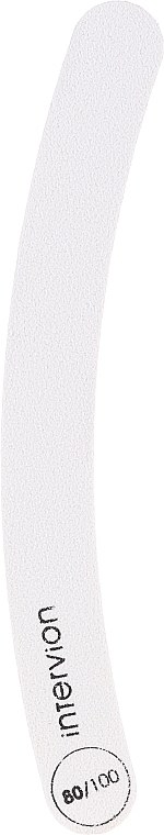 Banana Nail File 80/100, white - Inter-Vion — photo N2