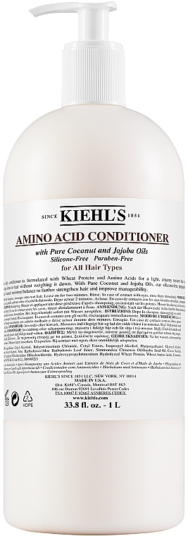 Amino Acids Conditioner for All Hair Types - Kiehl's Amino Acid Conditioner With Pure Coconut Oil — photo N14