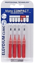 Fragrances, Perfumes, Cosmetics Interdental Brush, red, 4 pcs - Elgydium Clinic Brushes Mono Compact Red 1,5mm