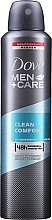 Fragrances, Perfumes, Cosmetics Men Deodorant "Extra Protection and Care" - Dove Clean Comfort Men Anti-Perspirant Deodorant